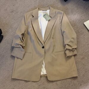 H&M Blazer with Rouched Sleeves